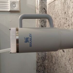 Stanley Gray H2O Flowstate Travel Mug, 30 oz, Stainless Interior, Removable Cup